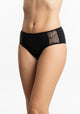PANTALETA DE ALGODÓN ENCAJE NEGRO DE MUJER