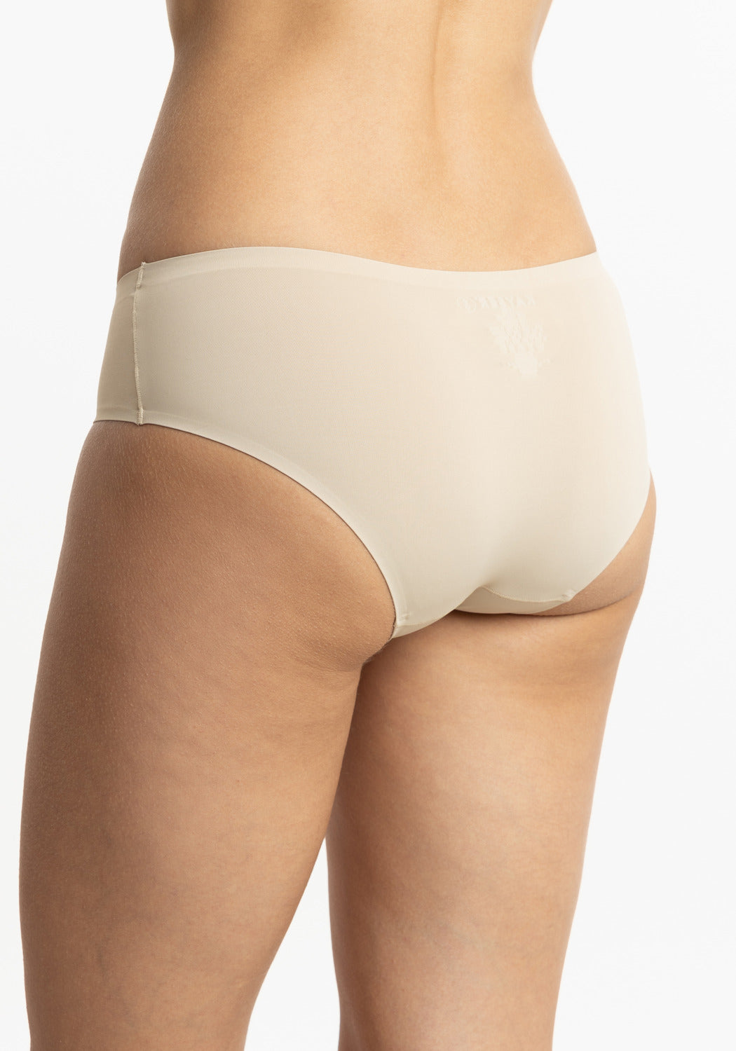 PANTALETA DE MICROFIBRA SIN DEMARCACIÓN BEIGE DE MUJER