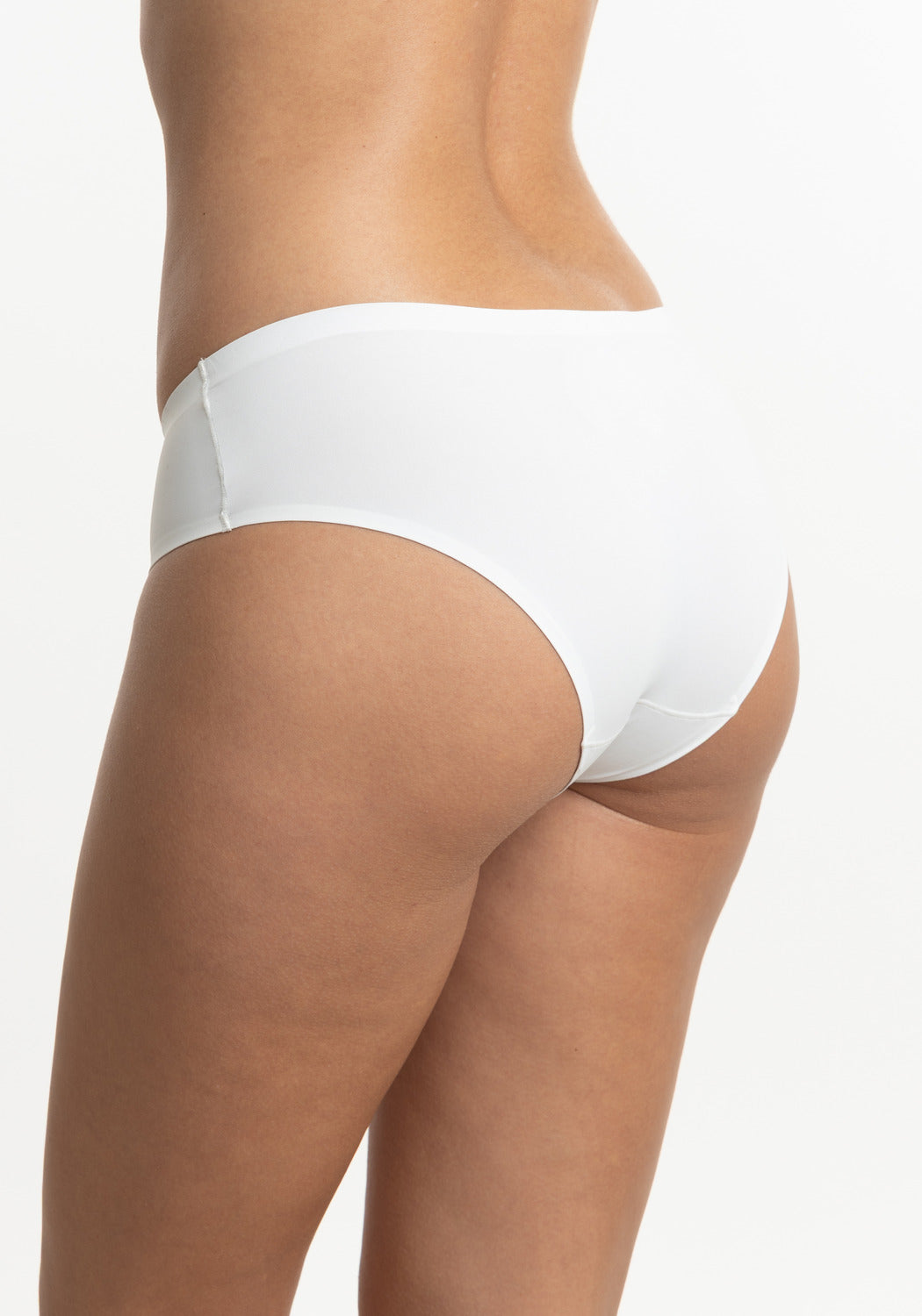 PANTALETA DE MICROFIBRA SIN DEMARCACIÓN BLANCO DE MUJER