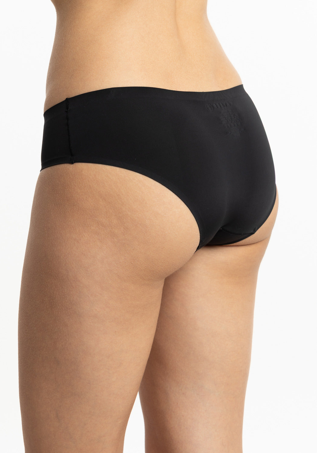 PANTALETA DE MICROFIBRA SIN DEMARCACIÓN NEGRO DE MUJER