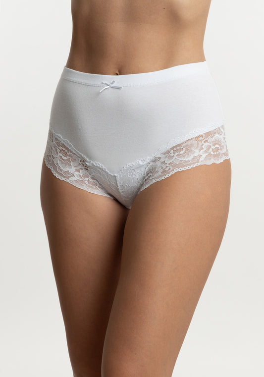 PANTALETA DE ALGODÓN BLANCO DE MUJER