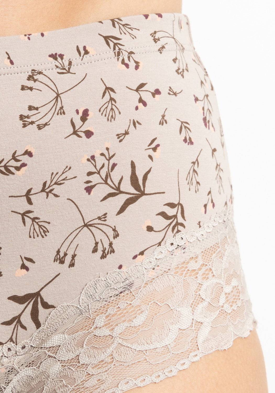 PANTALETA DE ALGODÓN CAFÉ DE MUJER