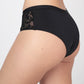 PANTALETA MICROFIBRA CON ENCAJE NEGRO MUJER