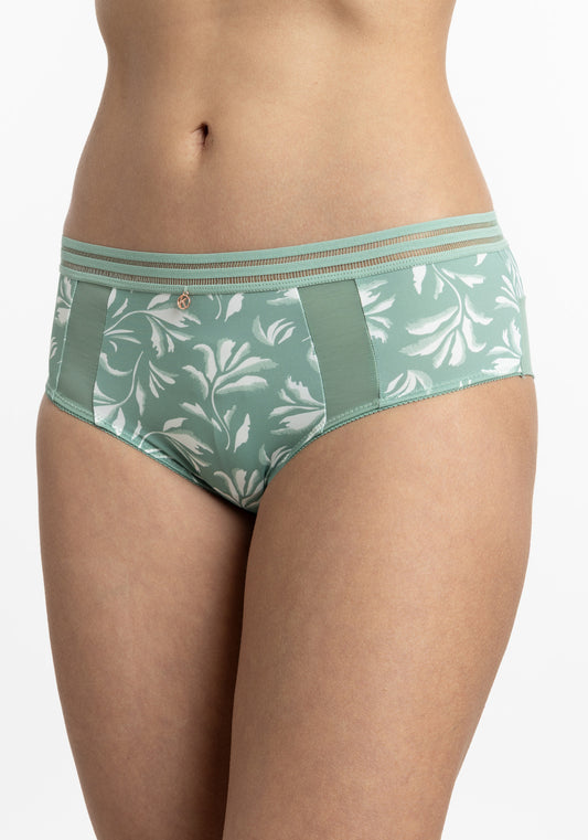 PANTALETA DE MICROFIBRA VERDE DE MUJER