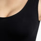 CAMISETA MODELADORA SIN COSTURA NEGRO DE MUJER