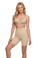 CALZA FAJA CONTROL DE MICROFIBRA BEIGE DE MUJER