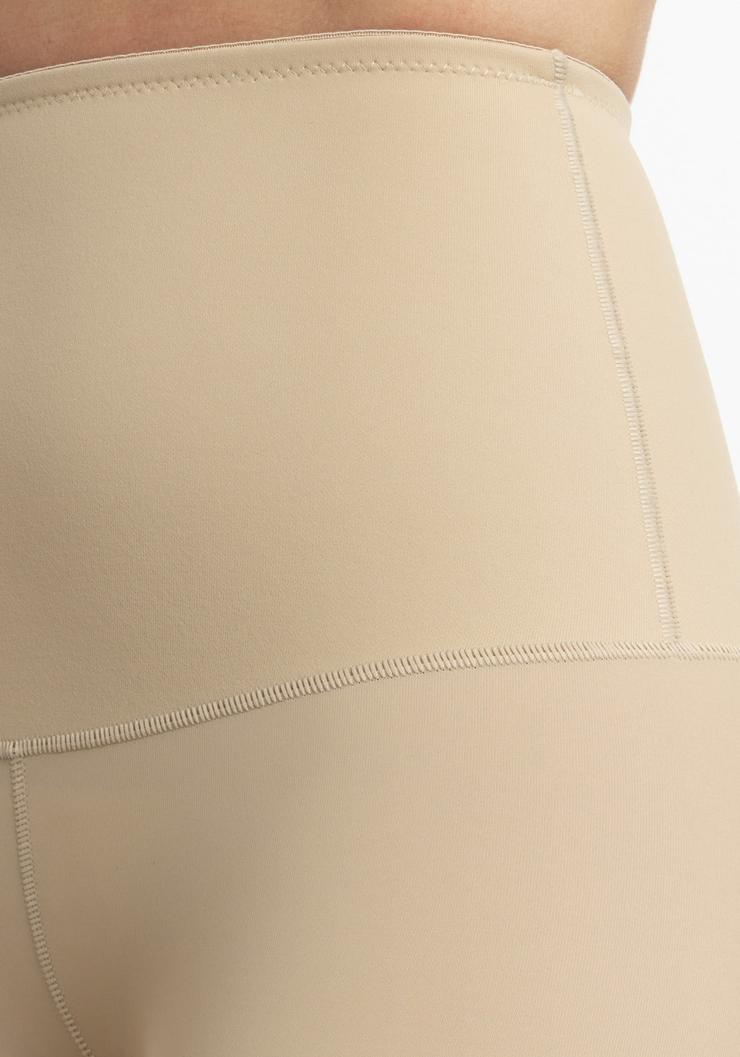 CALZA FAJA CONTROL DE MICROFIBRA BEIGE DE MUJER