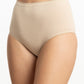 CALZÓN DE MUJER TIRO ALTO DE ALGODÓN BEIGE