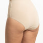 CALZÓN DE MUJER TIRO ALTO DE ALGODÓN BEIGE