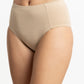 CALZÓN TIRO ALTO DE ALGODÓN BEIGE DE MUJER