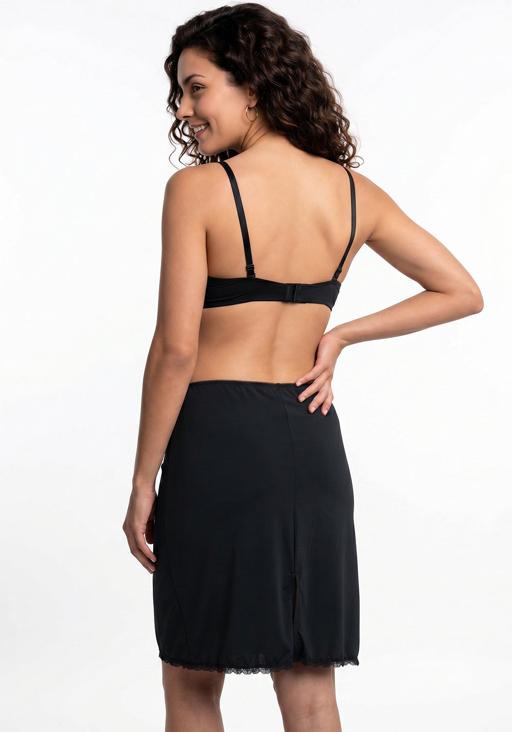 ENAGUA CINTURA NEGRO DE MUJER