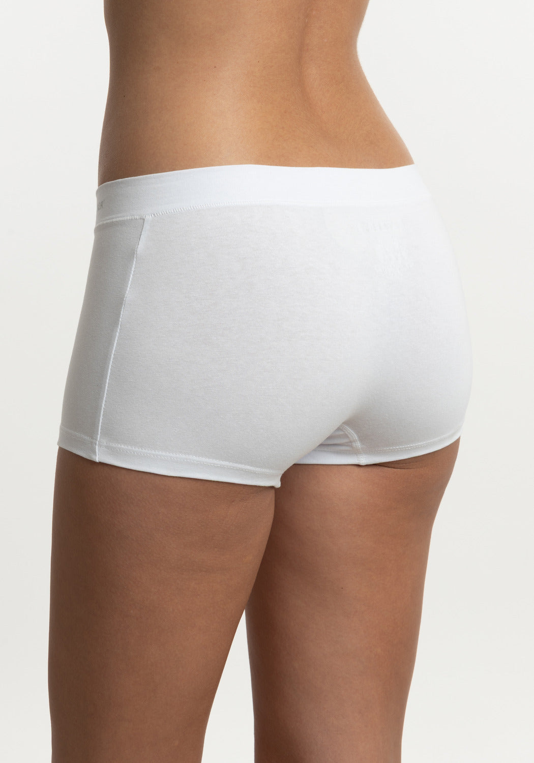 BÓXER DE ALGODÓN BLANCO DE MUJER
