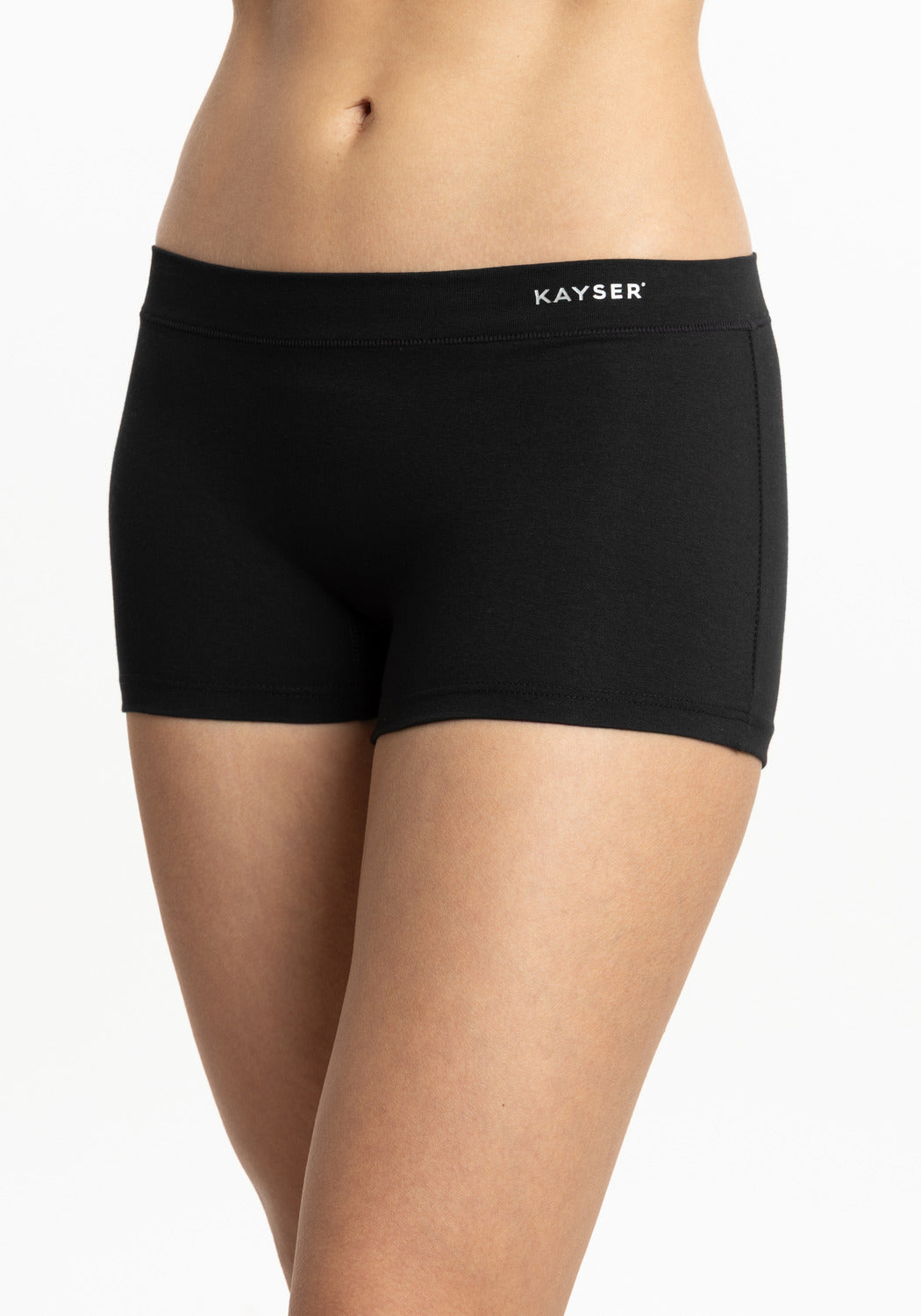 BÓXER DE ALGODÓN NEGRO DE MUJER