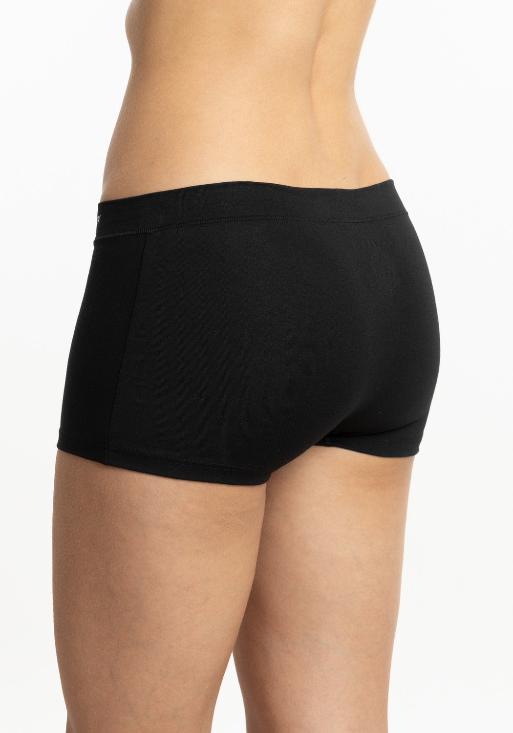 BÓXER DE ALGODÓN NEGRO DE MUJER