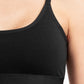 PETO DE ALGODÓN NEGRO DE MUJER