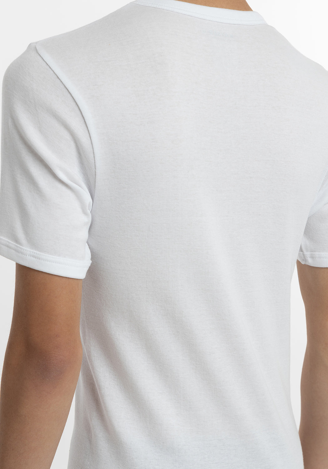 CAMISETA DE MANGA CORTA ALGODÓN BLANCO DE HOMBRE