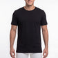 CAMISETA DE MANGA CORTA ALGODÓN NEGRO DE HOMBRE