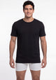 CAMISETA DE MANGA CORTA ALGODÓN NEGRO DE HOMBRE