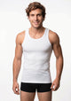 CAMISETA DE SIN MANGA ALGODÓN BLANCO DE HOMBRE