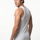 CAMISETA DE SIN MANGA ALGODÓN BLANCO DE HOMBRE