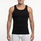 CAMISETA DE SIN MANGA ALGODÓN NEGRO DE HOMBRE