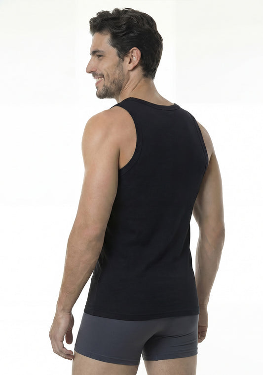 CAMISETA SIN MANGA ALGODÓN