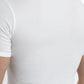 CAMISETA DE MANGA CORTA ESCOTE EN V ALGODÓN BLANCO DE HOMBRE