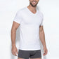 CAMISETA MANGA CORTA ESCOTE V ALGODON