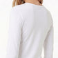CAMISETA MANGA LARGA SUPER SOFT BLANCO MUJER