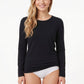 CAMISETA MANGA LARGA SUPER SOFT NEGRO MUJER