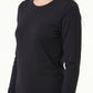 CAMISETA MANGA LARGA SUPER SOFT NEGRO MUJER
