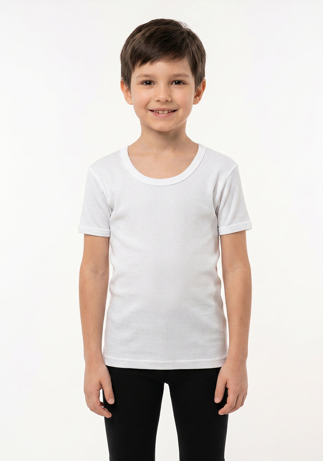 CAMISETA MANGA CORTA UNISEX ALGODÓN BLANCO DE UNISEX