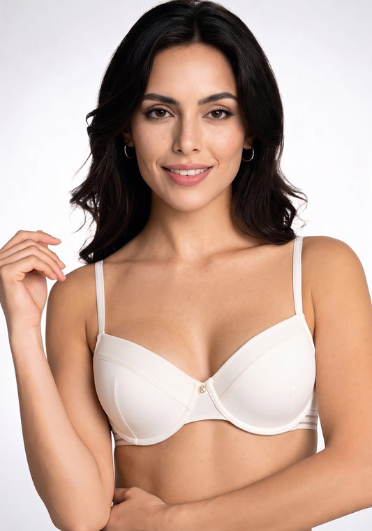 SOSTÉN DE MICROFIBRA MARFIL DE MUJER