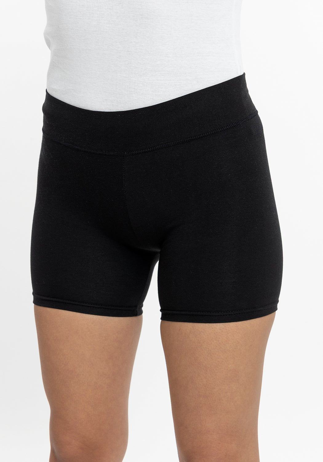 CALZA CORTA DE ALGODÓN NEGRO DE TEENS MUJER