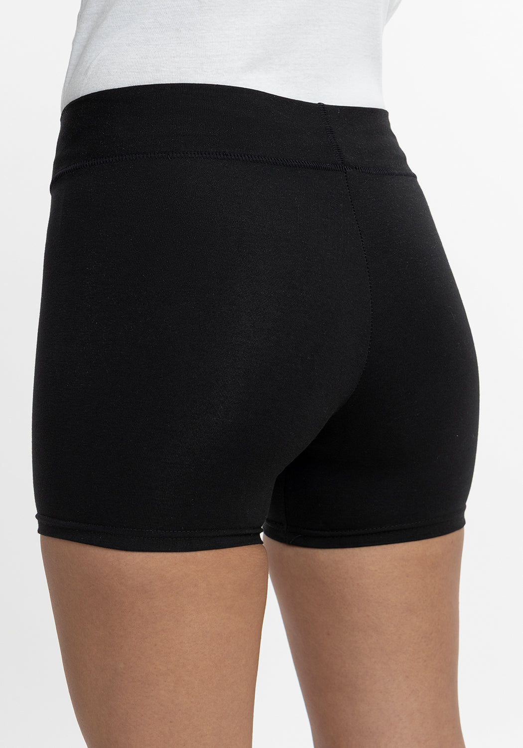 CALZA CORTA DE ALGODÓN NEGRO DE TEENS MUJER