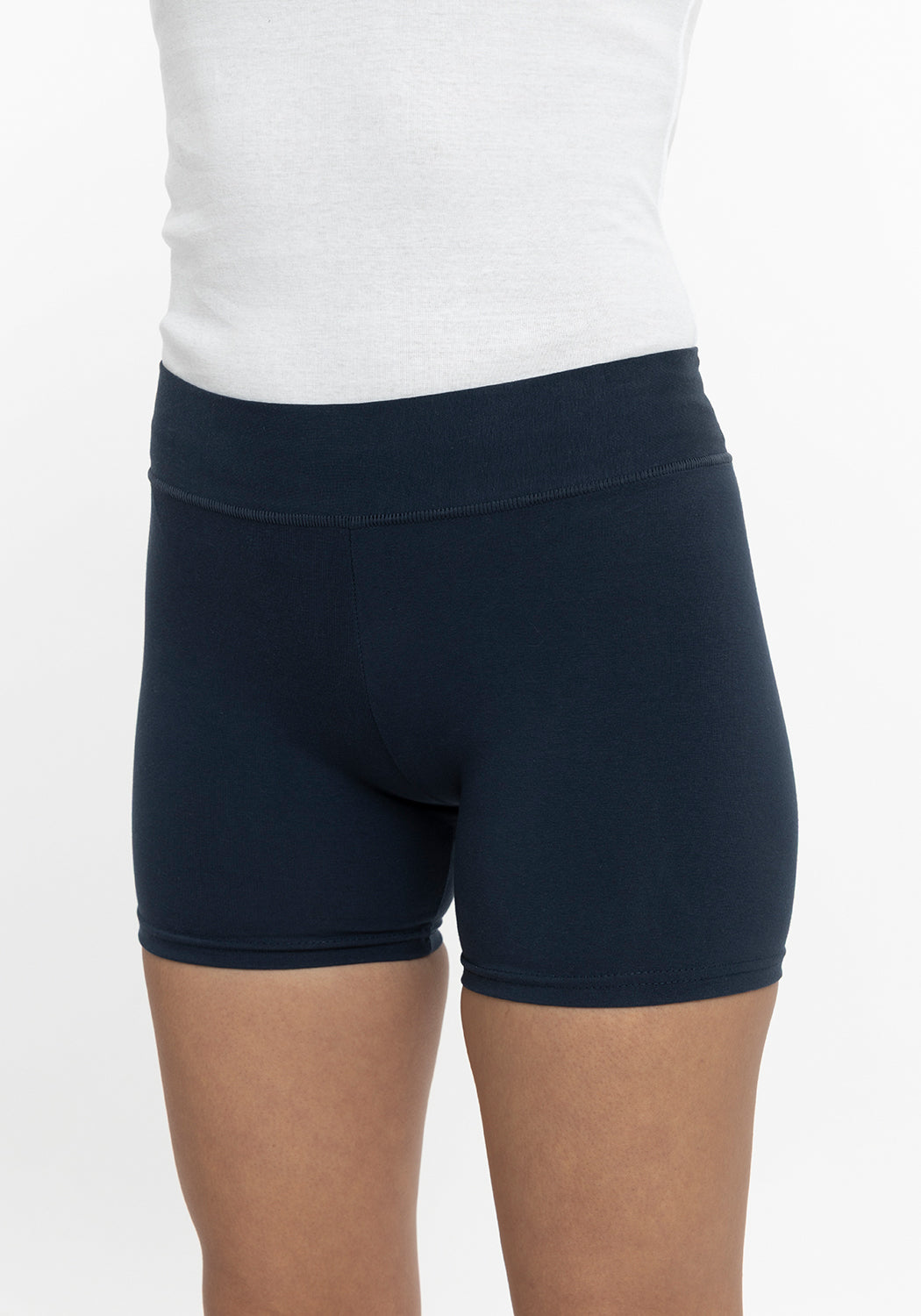 CALZA CORTA DE ALGODÓN AZUL DE KIDS MUJER
