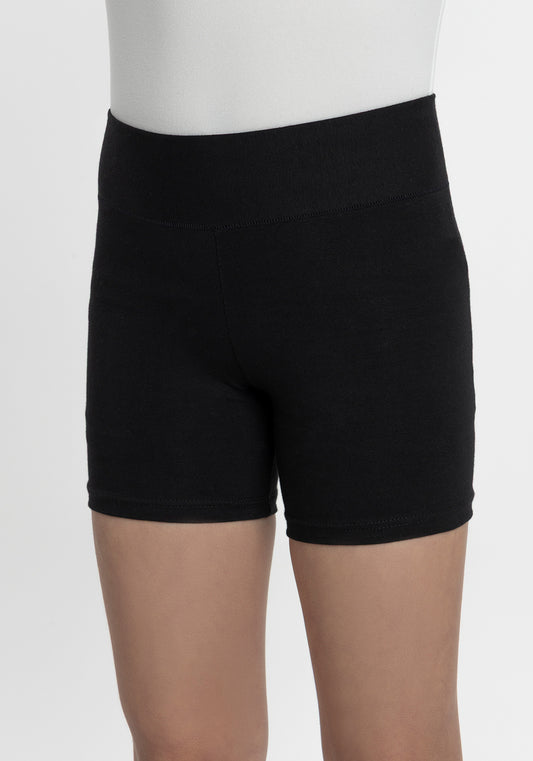 CALZA CORTA DE ALGODÓN NEGRO DE KIDS MUJER