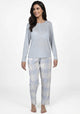 PIJAMA POLIESTER CELESTE MUJER