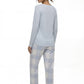 PIJAMA POLIESTER CELESTE MUJER