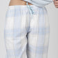 PIJAMA POLIESTER CELESTE MUJER