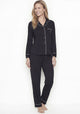 PIJAMA NEGRO ALGODON
