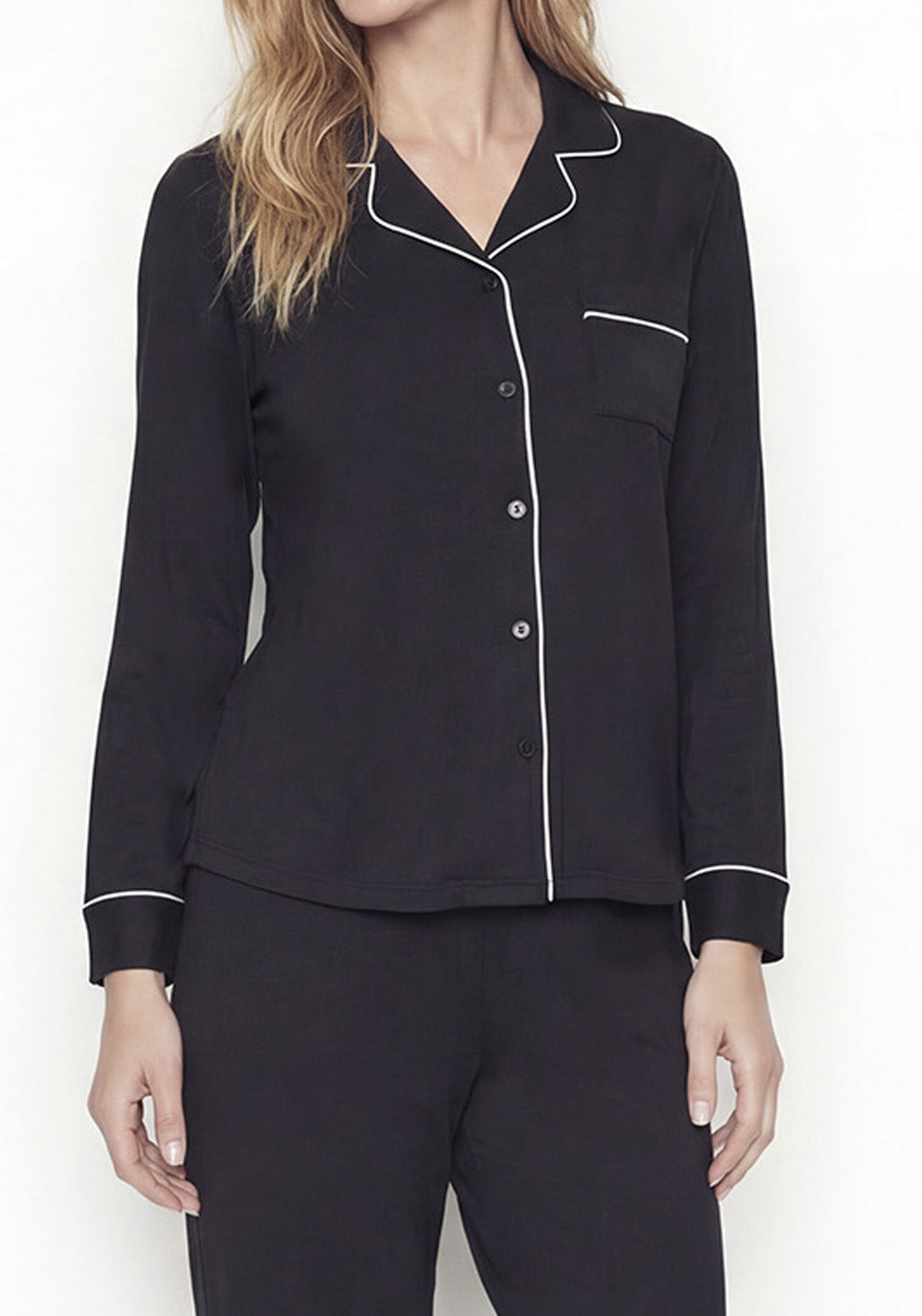 PIJAMA NEGRO ALGODON