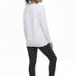 PIJAMA ALGODON BLANCO MUJER