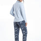 PIJAMA POLAR AZUL MUJER