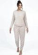 PIJAMA CORAL FLEECE MARFIL MUJER