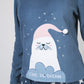 PIJAMA POLAR ESMPADO AZUL MUJER