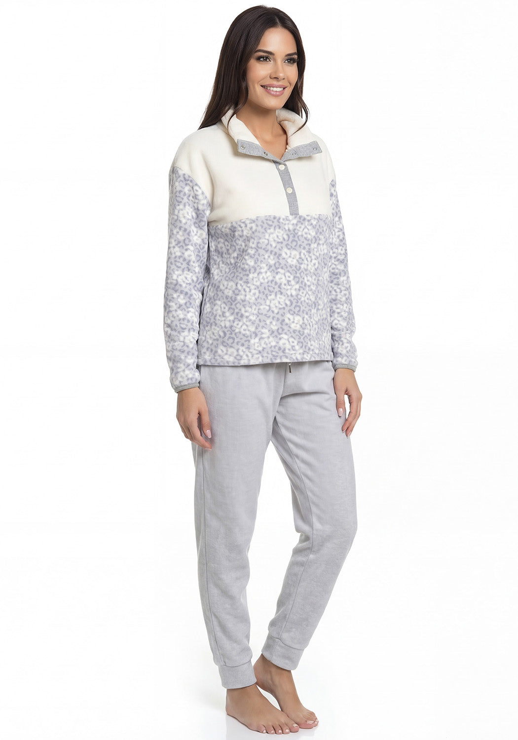 PIJAMA CORAL FLEECE AZUL MUJER