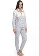 PIJAMA CORAL FLEECE AZUL MUJER