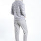 PIJAMA CORAL FLEECE AZUL MUJER