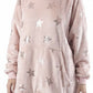 PONCHO CON CAPUCHA CORAL FLEECE ROSADO MUJER